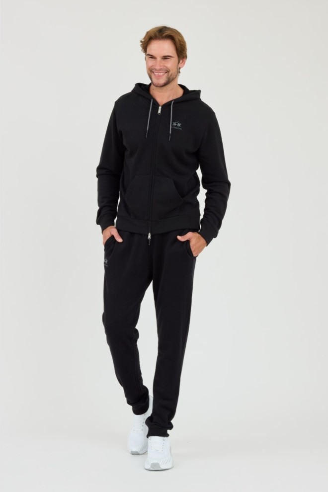 LA MARTINA Black sweatpants