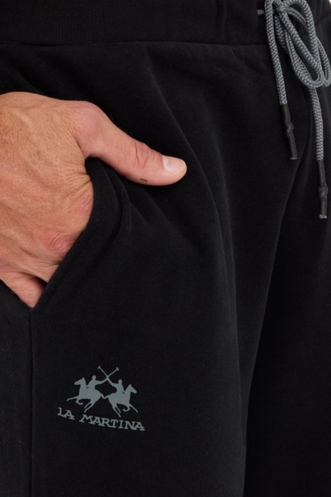 LA MARTINA Pantaloni de trening negri pentru bărbați