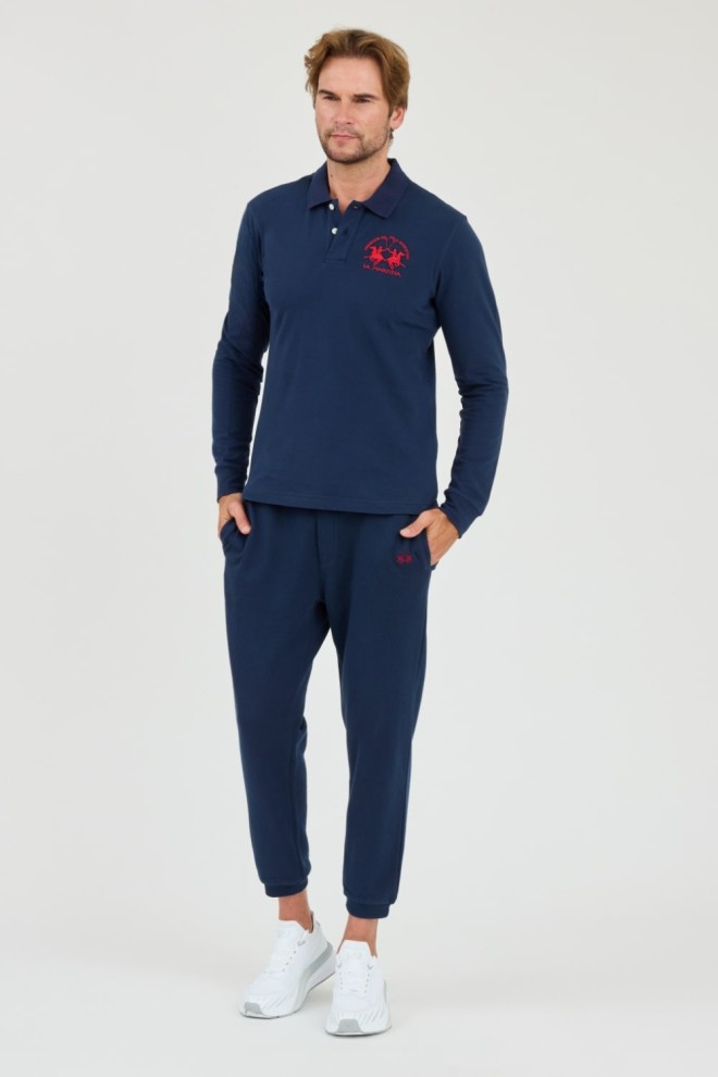 LA MARTINA Navy blue sweatpants