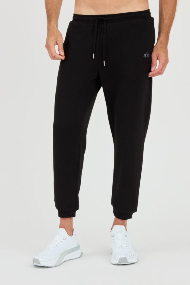 LA MARTINA Black sweatpants