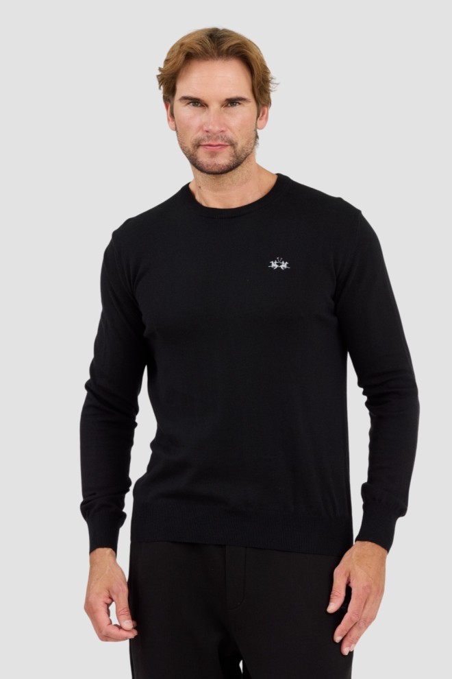 LA MARTINA Black wool sweater