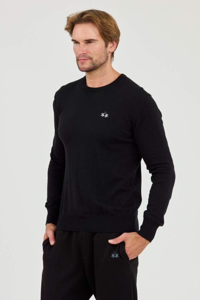 LA MARTINA Black wool sweater