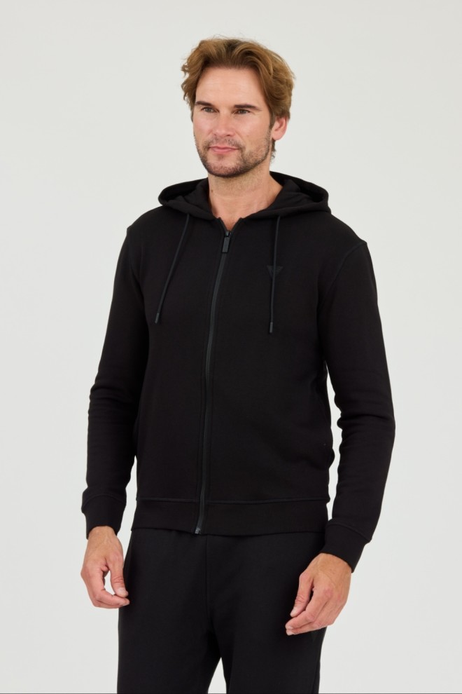 GUESS Black Hooded Sweatshirt