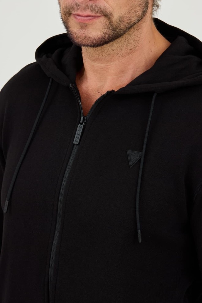 GUESS Black Hooded Sweatshirt