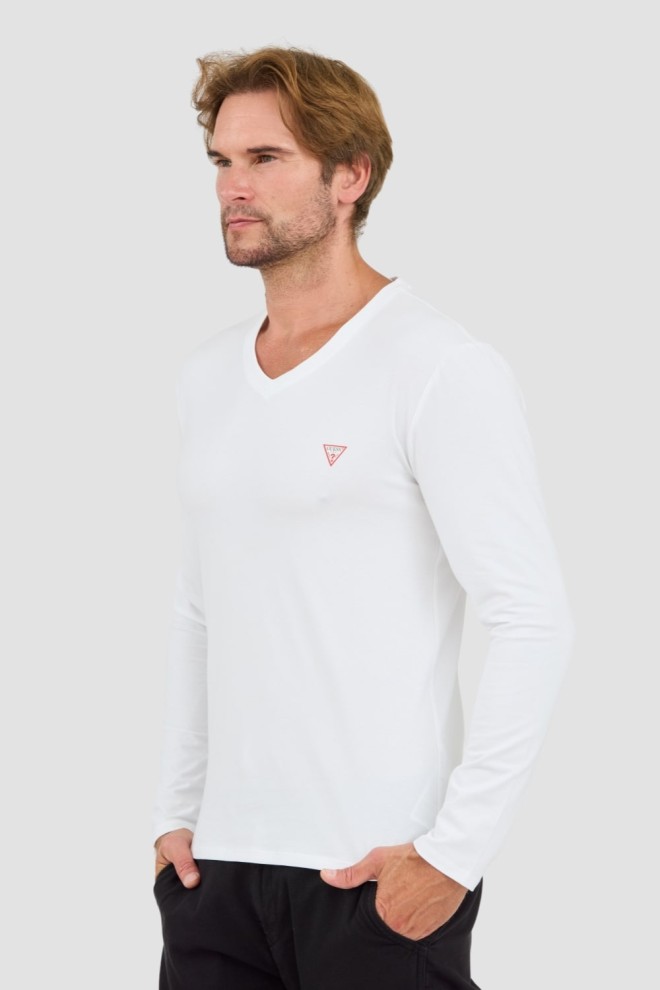 GUESS White Core Tee Longsleeve