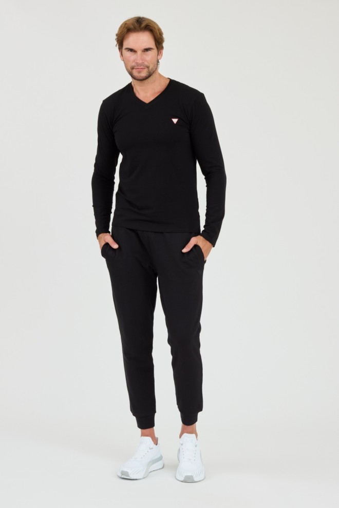 GUESS Czarny męski longsleeve Core Tee