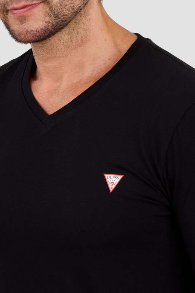 GUESS Black Longsleeve Core Tee