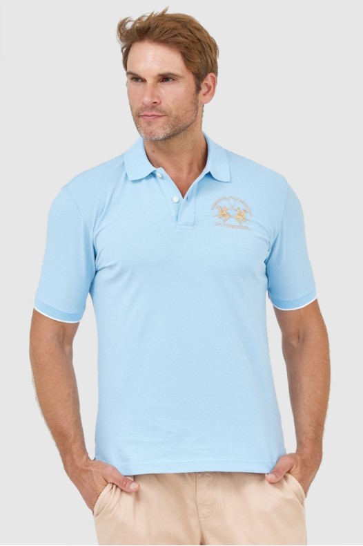 LA MARTINA Blue polo shirt...