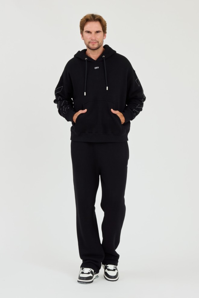 OFF-WHITE Black Stitch Arr Sweatpants