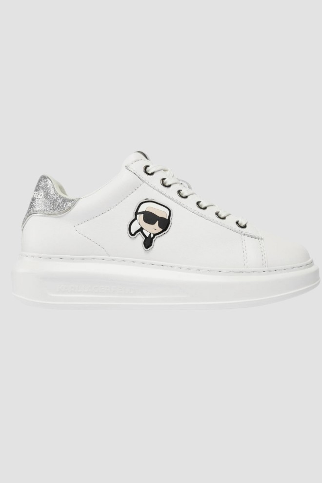 KARL LAGERFELD White Kapri Nft Lo Lace sneakers