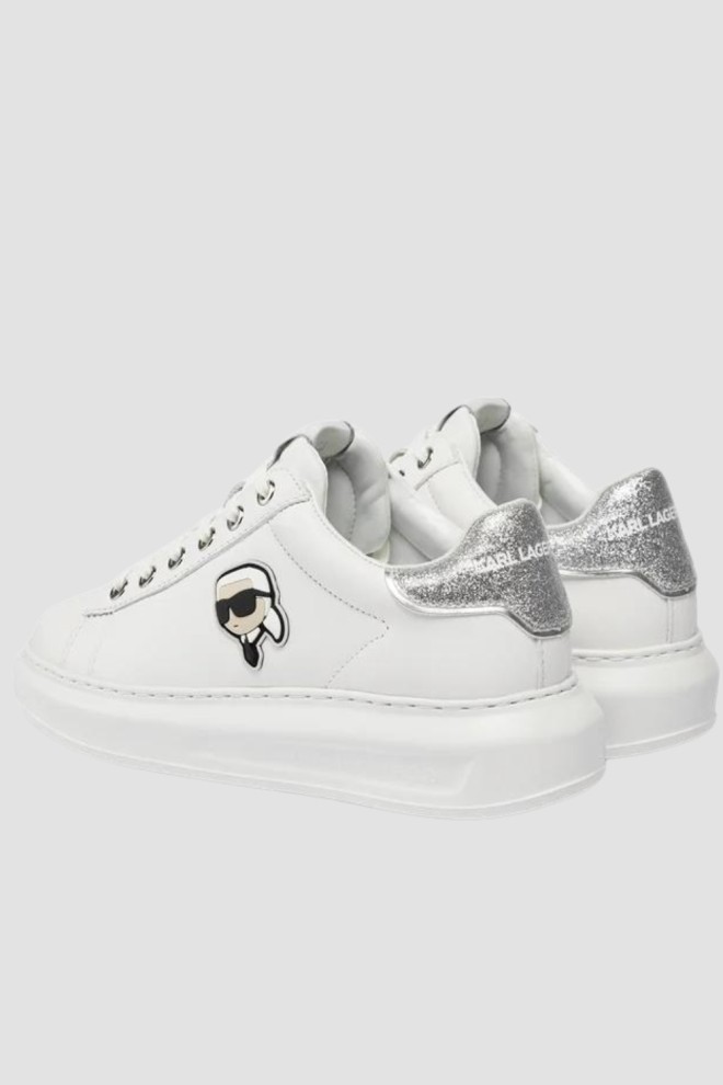 KARL LAGERFELD White Kapri Nft Lo Lace sneakers