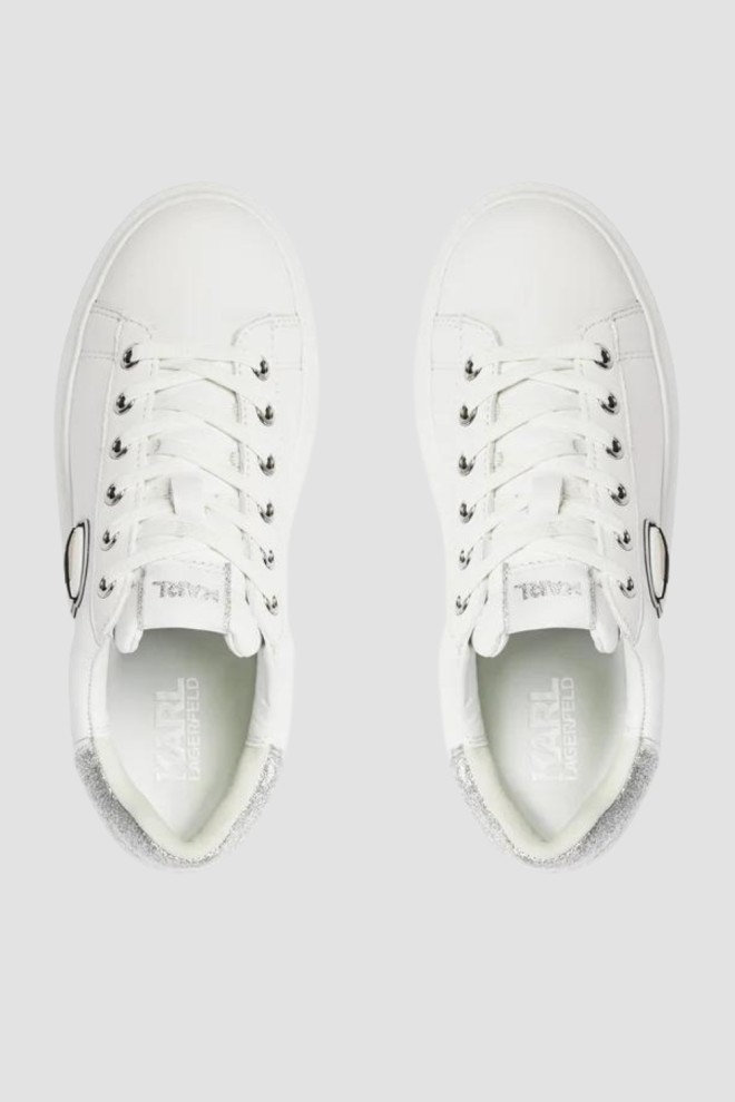 KARL LAGERFELD White Kapri Nft Lo Lace sneakers