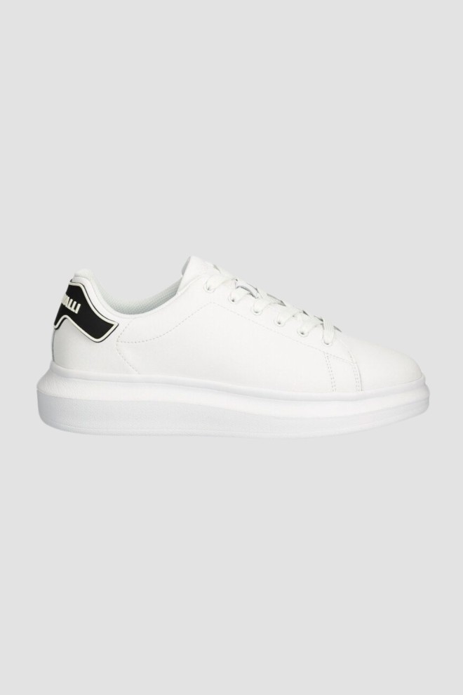 JUST CAVALLI White leather FONDO URSA DIS sneakers. 2