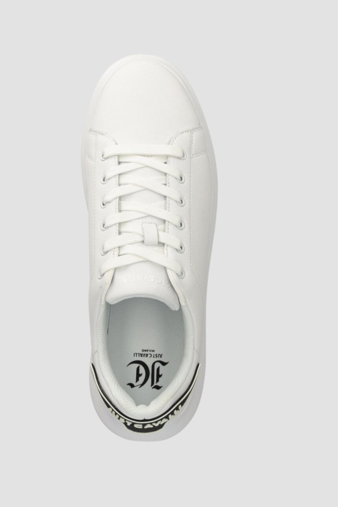 JUST CAVALLI White leather FONDO URSA DIS sneakers. 2