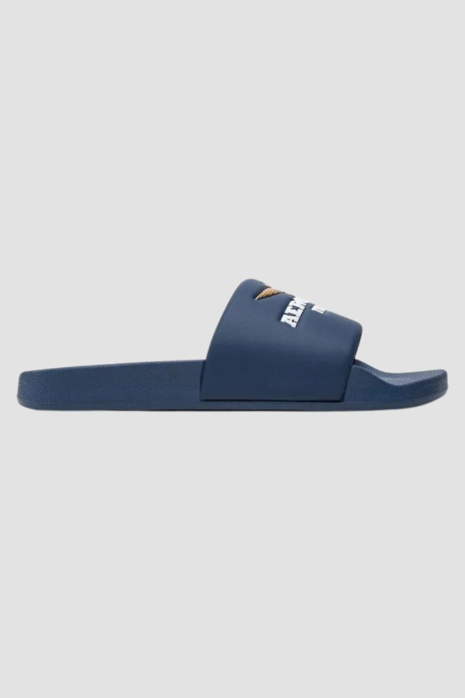 AERONAUTICA MILITARE Blue Beach Slide Sandals