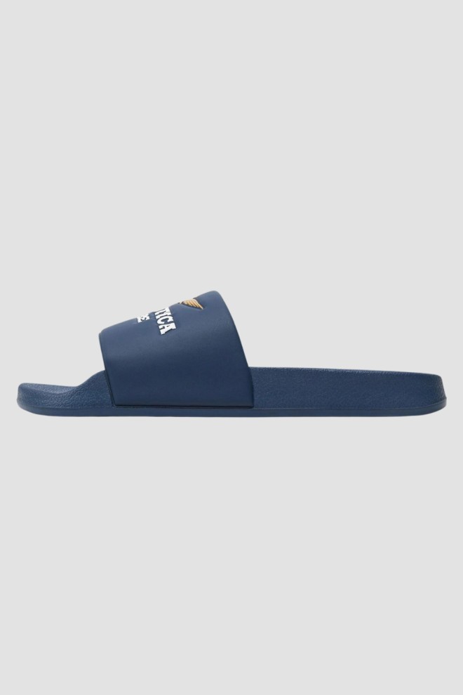 AERONAUTICA MILITARE Blue Beach Slide Sandals