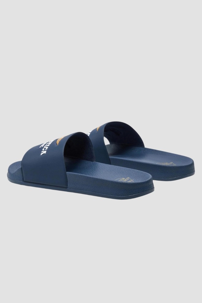 AERONAUTICA MILITARE Blue Beach Slide Sandals