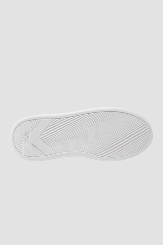 KARL LAGERFELD White leather Maison Karl Lace sneakers