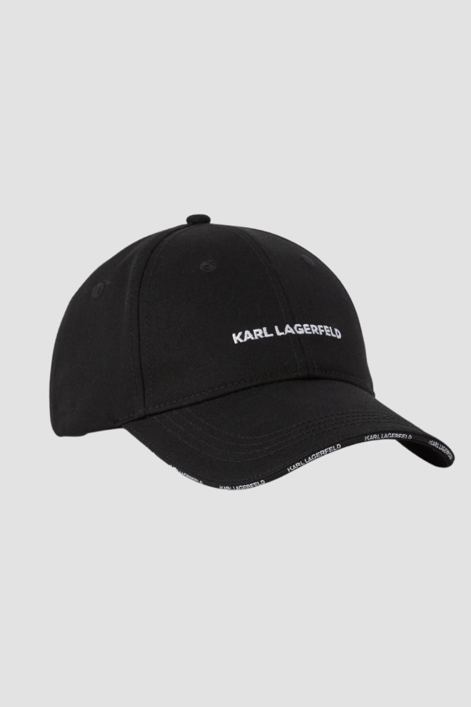 KARL LAGERFELD Black K/essential Logo Cap