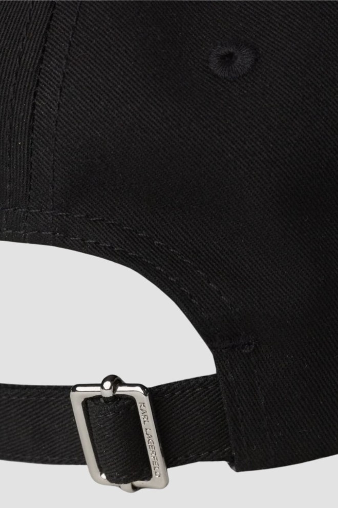 KARL LAGERFELD Black K/essential Logo Cap