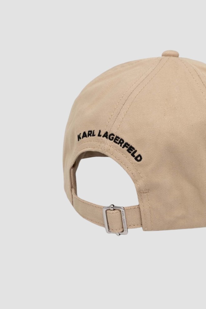 KARL LAGERFELD Beige cap K/icon 2.0