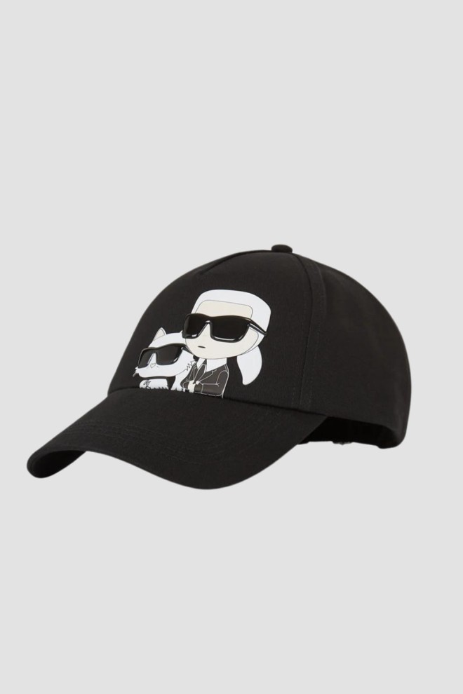 KARL LAGERFELD Black K/icon 2.0 Cap Xl KC