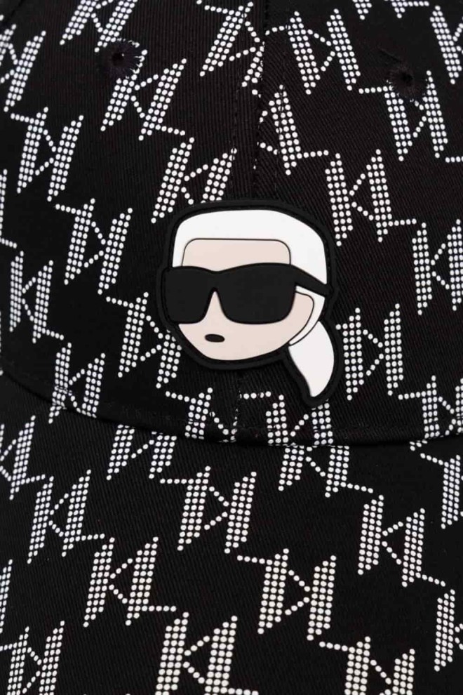 Бейсболка KARL LAGERFELD Black K/iconic 2.0 Monogram