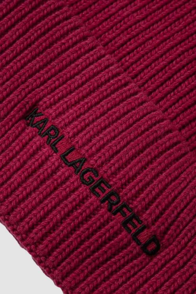 KARL LAGERFELD Różowa czapka K/essential Beanie