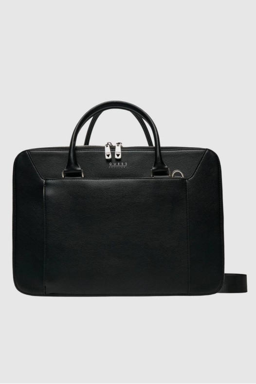 GUESS Black Brescia briefcase