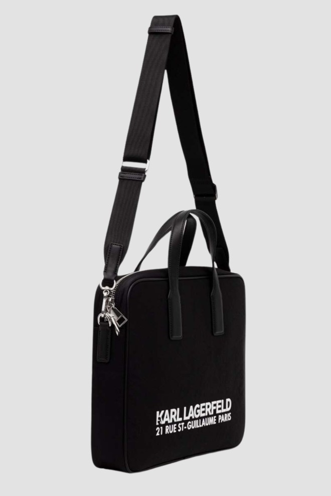 KARL LAGERFELD Servieta negru K/rsg Servieta Nylon