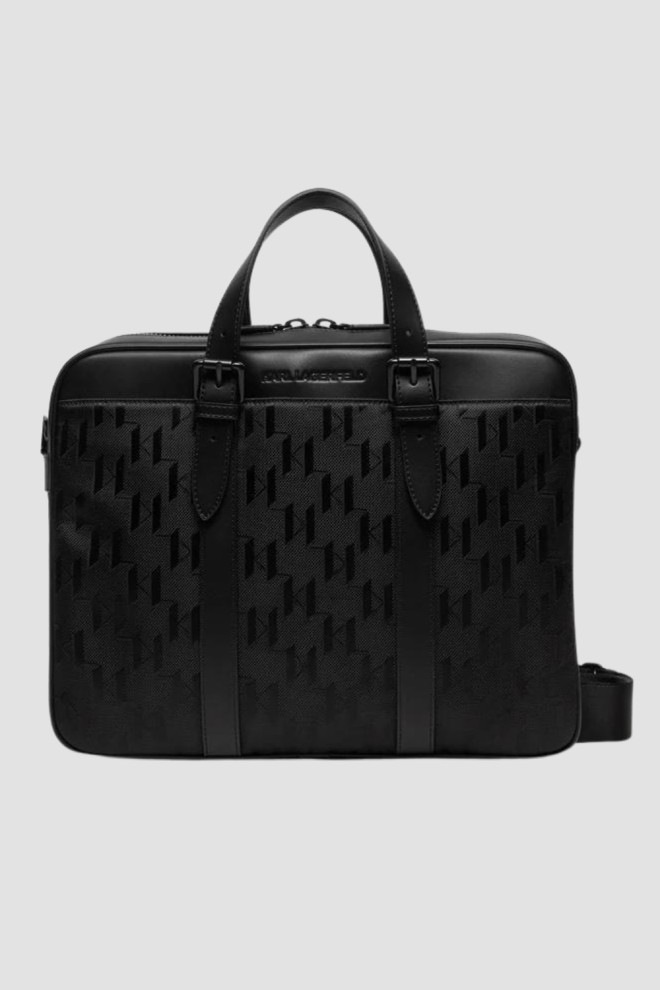 KARL LAGERFELD Black Briefcase K/etch Briefcase