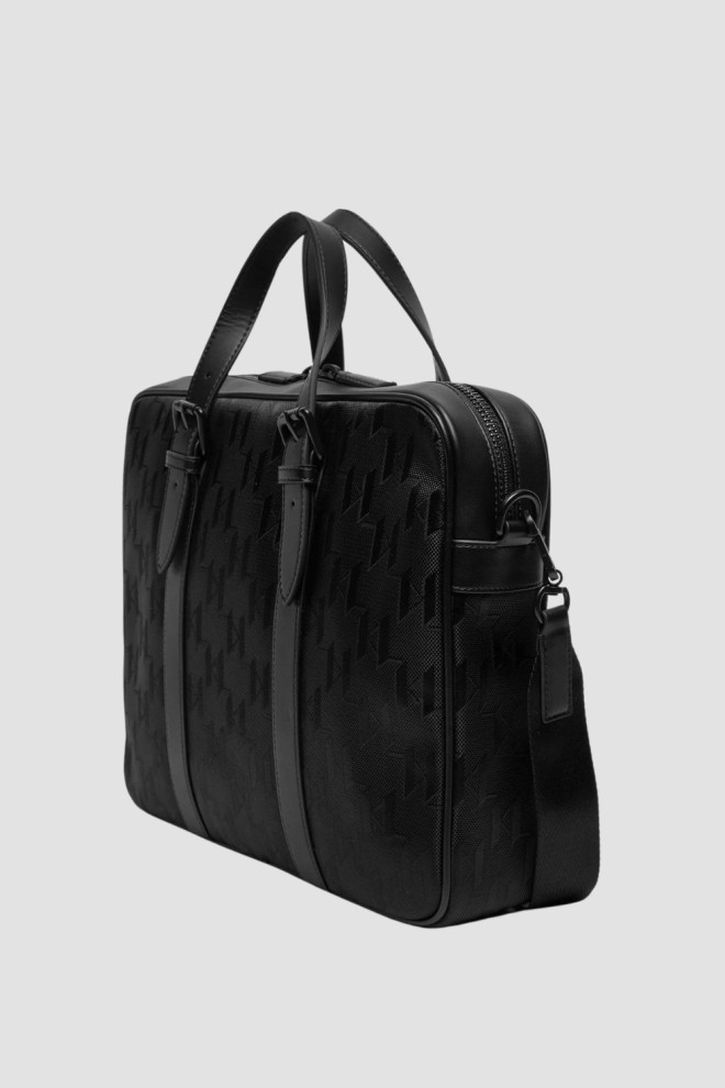 KARL LAGERFELD Black Briefcase K/etch Briefcase