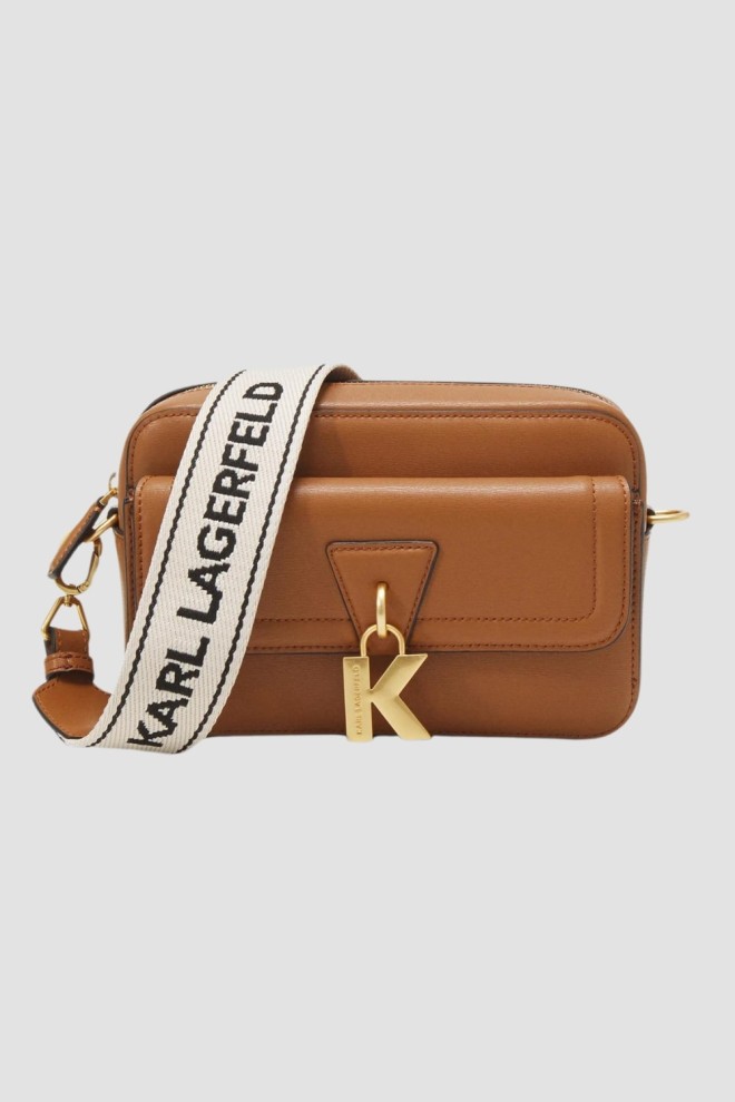 KARL LAGERFELD Brown K/lock Camerobag