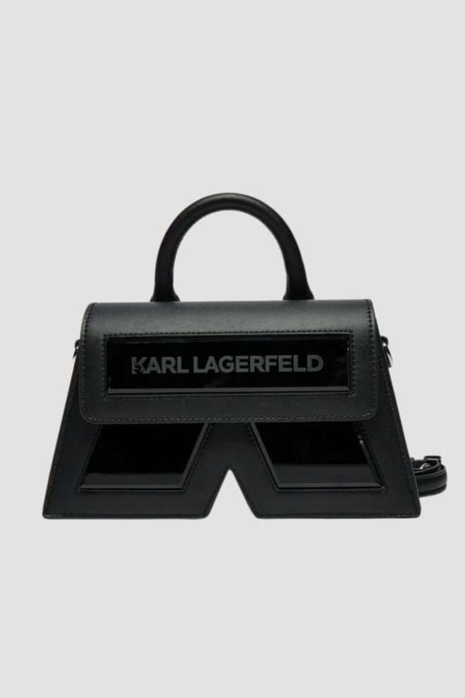 KARL LAGERFELD Black Handbag Ikon/k Cb Leather