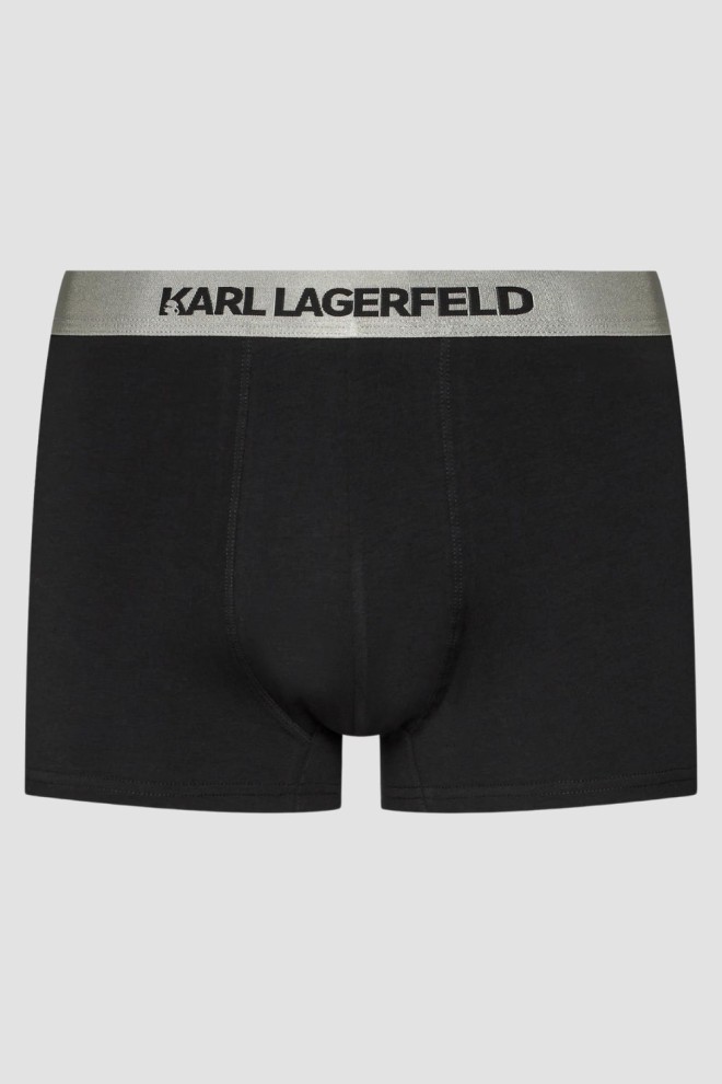 KARL LAGERFELD Set trunchi elastic metalic 3PACK boxeri