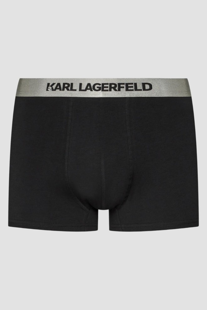 KARL LAGERFELD Set trunchi elastic metalic 3PACK boxeri