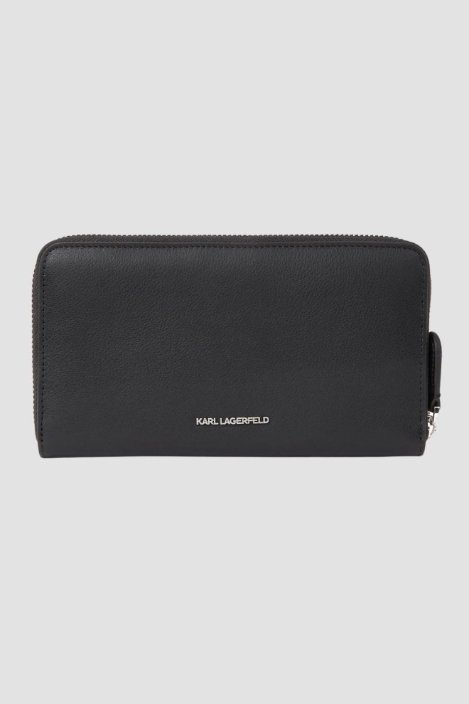 KARL LAGERFELD Black Women's K/iconic 2.0 Wallet