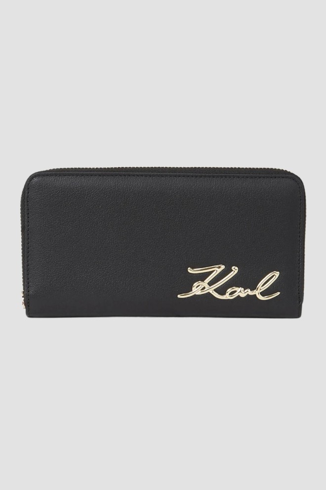 KARL LAGERFELD Black Wallet K/signature