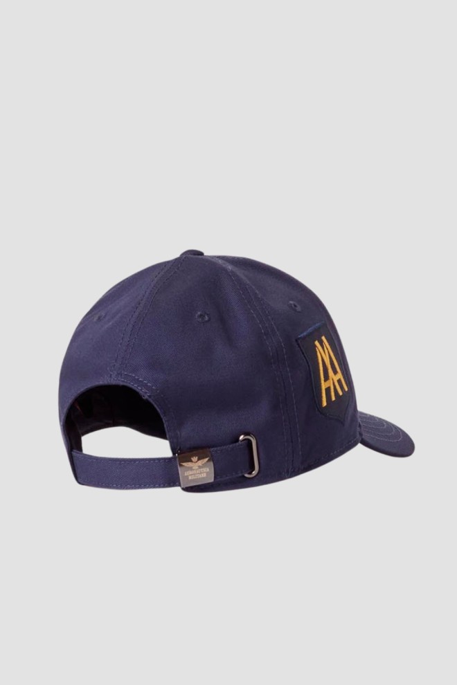 AERONAUTICA MILITARE Navy blue embroidered cap