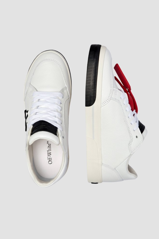 OFF-WHITE Białe sneakersy New Low Vulcanized Leather