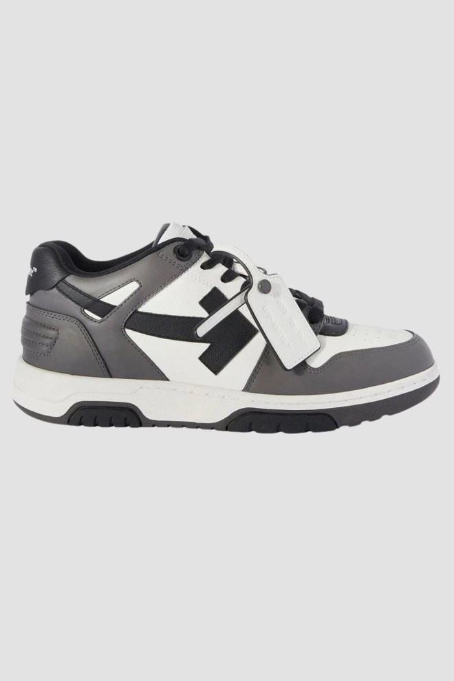 OFF-WHITE Grey Out Of Office Calf Leather sneakers