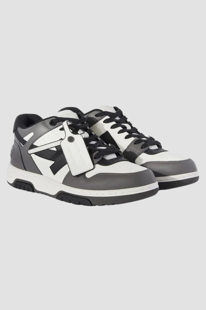 OFF-WHITE Grey Out Of Office Calf Leather sneakers