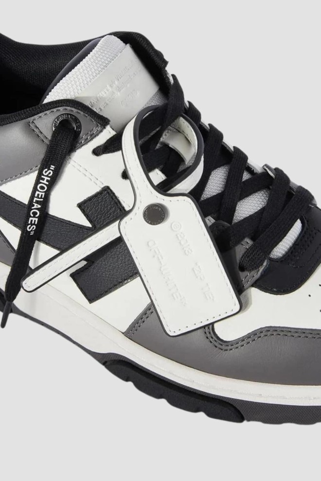 OFF-WHITE Grey Out Of Office Calf Leather sneakers