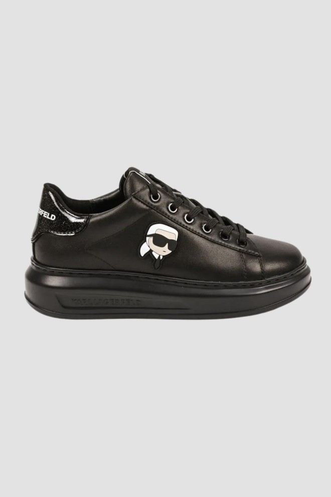 KARL LAGERFELD Black KAPRI Karl NFT Lo Lace sneakers