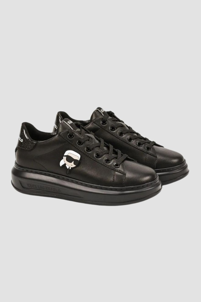 KARL LAGERFELD Black KAPRI Karl NFT Lo Lace sneakers