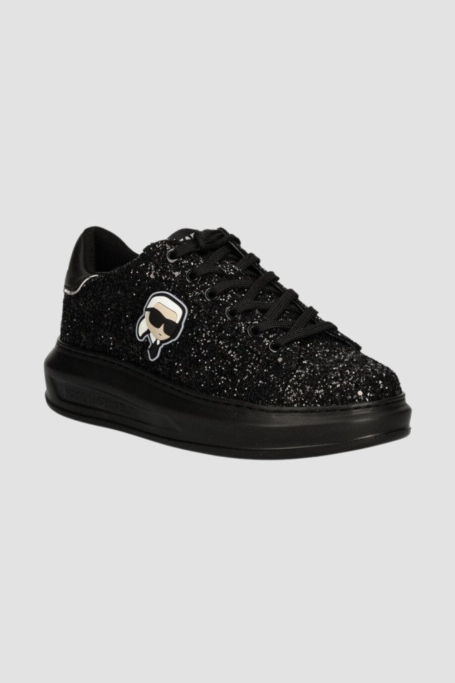 KARL LAGERFELD Black KAPRI Karl NFT Lo Lace sneakers