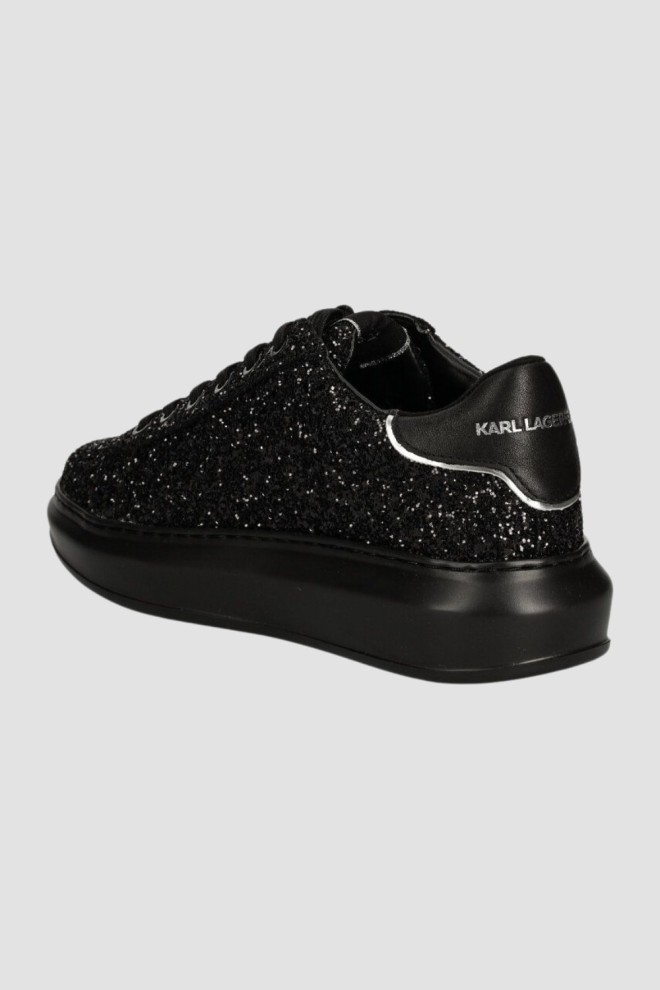 KARL LAGERFELD Black KAPRI Karl NFT Lo Lace sneakers