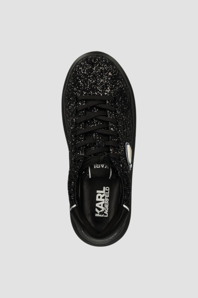 KARL LAGERFELD Black KAPRI Karl NFT Lo Lace sneakers