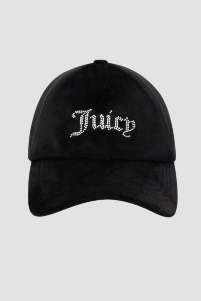 JUICY COUTURE Czarna wielurowa czapka z daszkiem Veronica Cap