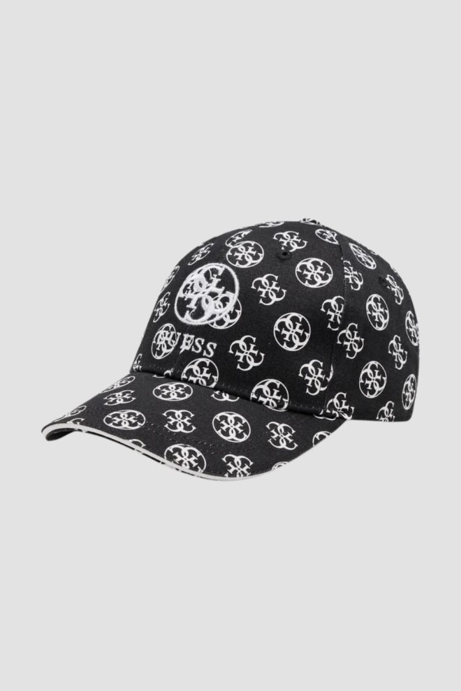 GUESS Czarna czapka z daszkiem Olympe Baseball Cap